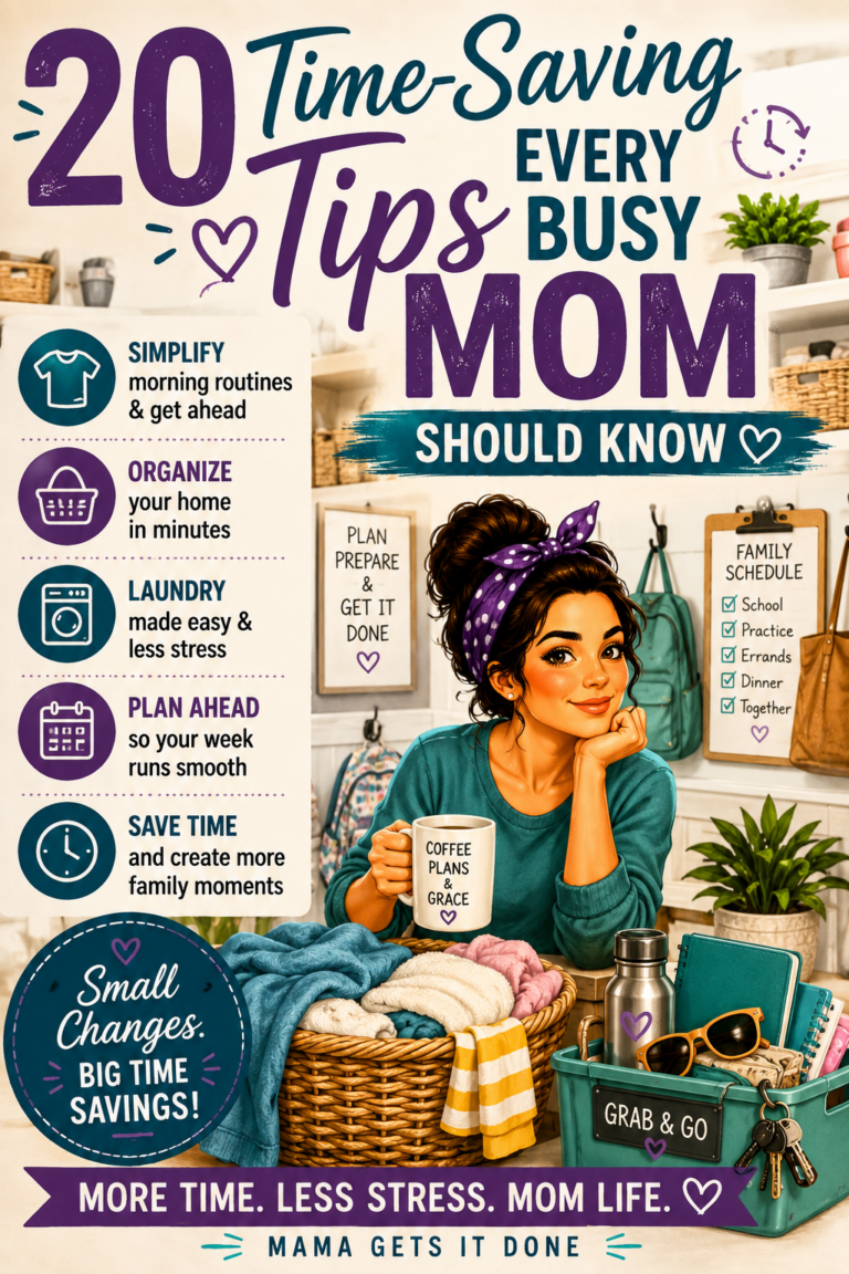 20 Time-Saving Tips Every Busy Mom Should Know