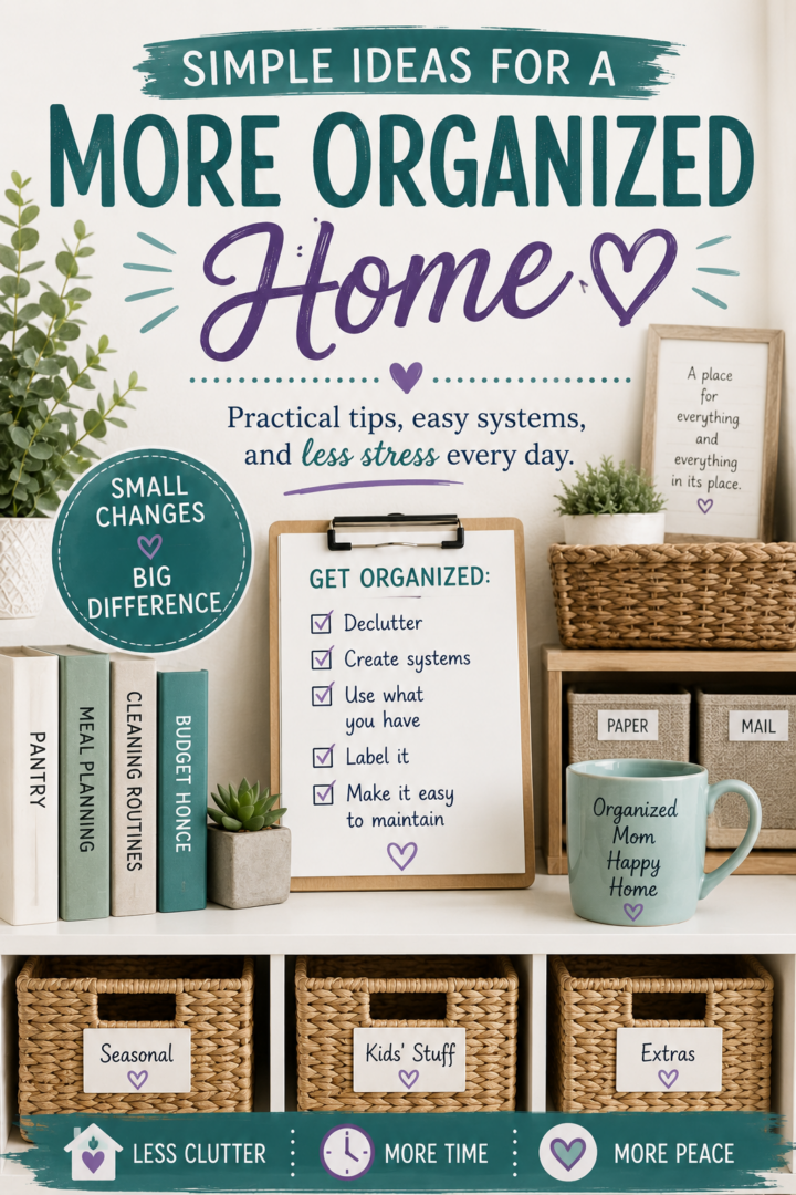 simple ideas for a more organized home