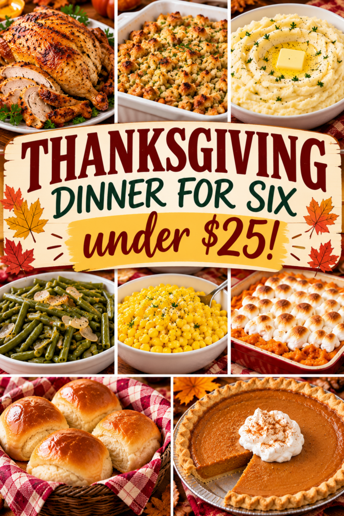 Thanksgiving Dinner for Six for Under $25